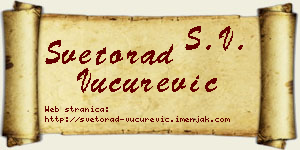 Svetorad Vučurević vizit kartica